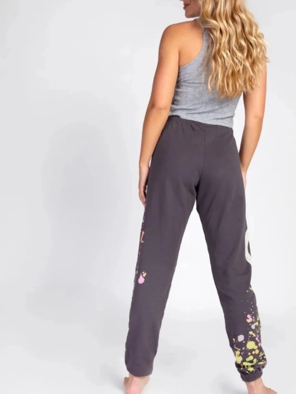 Natural Life Quinn Sweatpants Jogger Pants Sz Small Gray Multicolor Like New - Picture 2 of 8